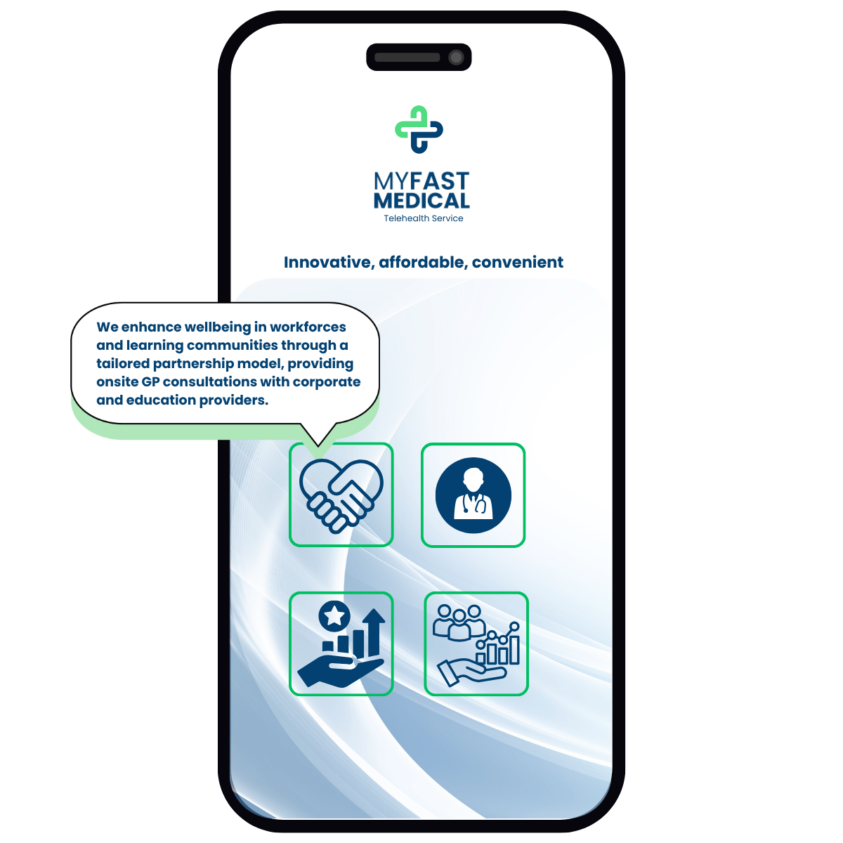 Partnership - Mobile app interface showing partnership features